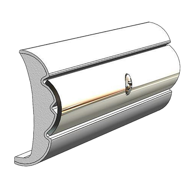 TACO Rigid Vinyl FlexCore Rub Rail 158 x 635  Frosty White 60 V219959WHC60D1