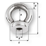 Wichard 12mm Eye Nut  Thread M14 x 200mm 6367W