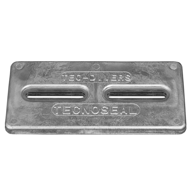 Tecnoseal Rectangular Zinc Plate Anode wInserts  12 x 6 x 1 TECDIVERSD