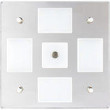 SeaDog Square LED Mirror Light wOnOff Dimmer  White  Blue 4018403