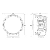 RIGID Industries 360 Series 6 Spot wAmber Pro Lens  Pair 36210