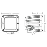 RIGID Industries DSeries Spot wAmber Pro Lens  Pair 20252