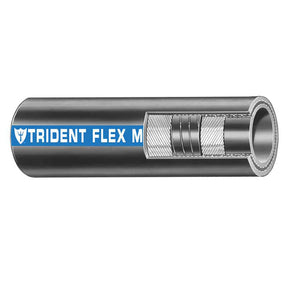 Trident Marine 112 x 50 Coil Flex Marine Wet Exhaust  Water Hose  Black 2501126