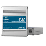 Iris Four Channel Uplink Power Over Ethernet Switch  IEEE8023af  3at Compliant  930VDC Input  48VDC Output POE4V2