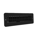 B&B Molders RV Floor Register with Damper, Black : BBT-701-017-00003