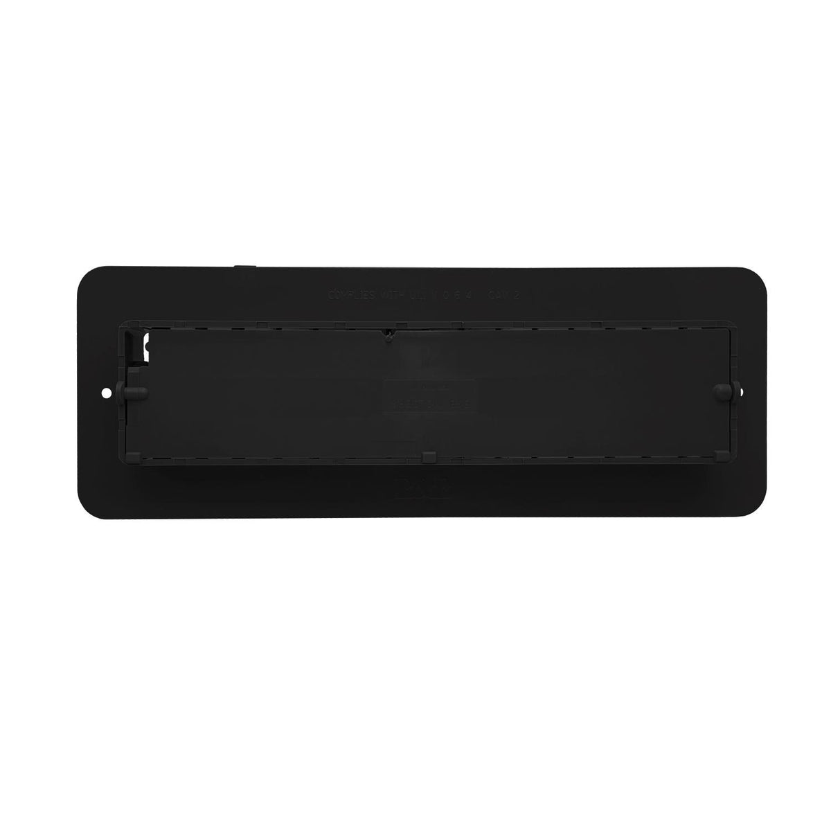 B&B Molders RV Floor Register with Damper, Black : BBT-701-017-00003