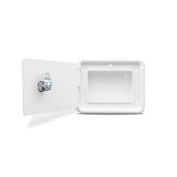 B&B Molders 6" x 5" Multi-Purpose Hatch, Flat Back, Key Lock, Polar White : BBT-701-040-94298