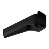 B&B Molders Long Left Rain Gutter Spout, Black : BBT-712-024-00012