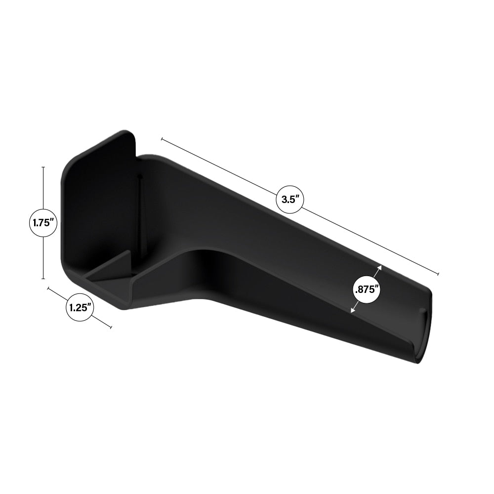 B&B Molders Long Right Rain Gutter Spout, Black : BBT-712-024-00018