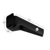 B&B Molders Long Right Rain Gutter Spout, Black : BBT-712-024-00018