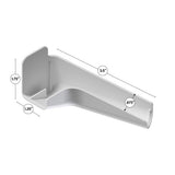 B&B Molders Long Right Flexible Rain Gutter Spout, Polar White : BBT-712-024-00019