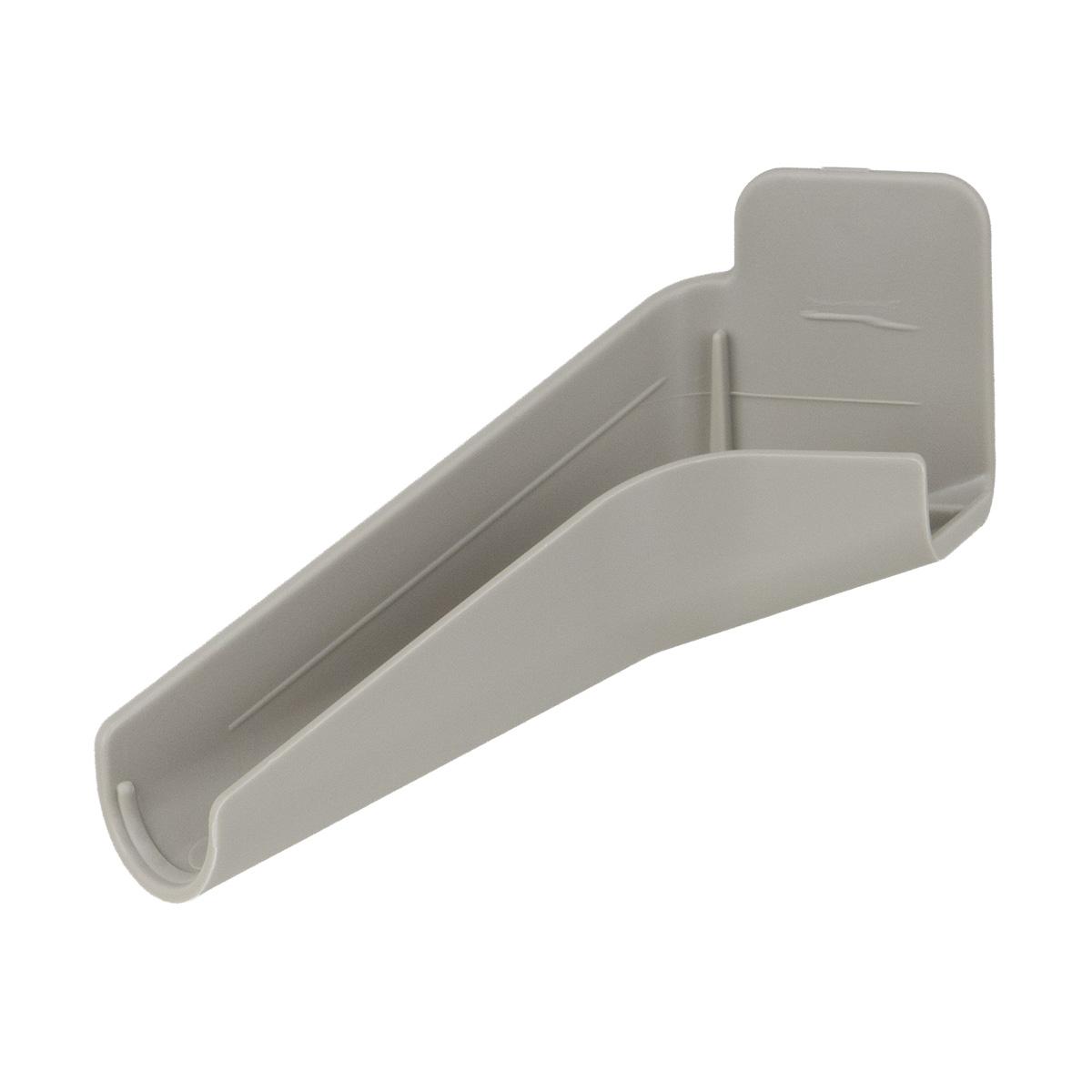 B&B Molders Extended Left Rain Gutter Spout, Tan : BBT-712-024-00034