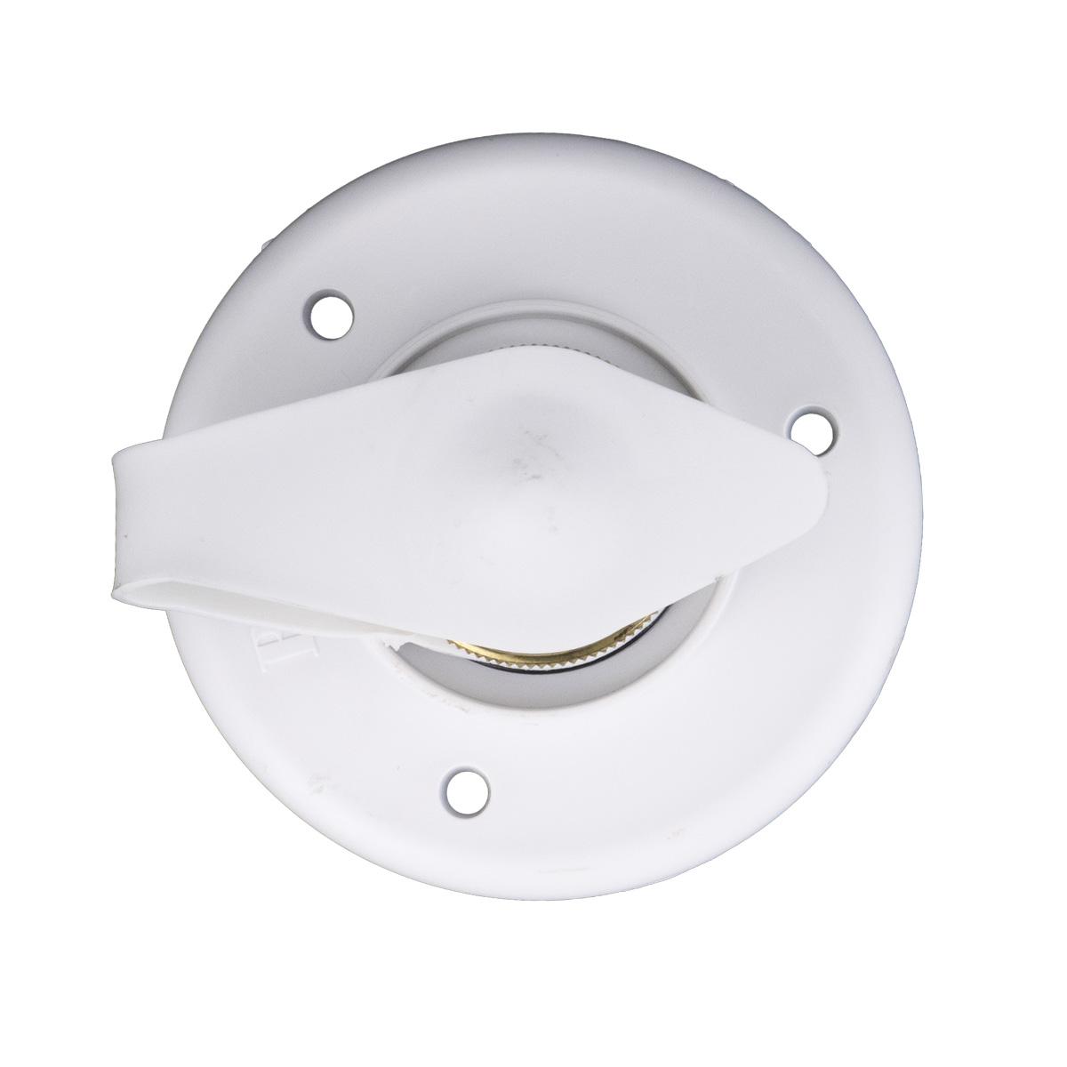 B&B Molders City Water Fill Inlet with Brass Valve, White : BBT-713-005-00004