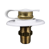 B&B Molders City Water Fill Inlet with Brass Valve, White : BBT-713-005-00004