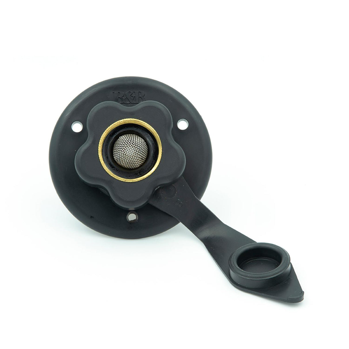 B&B Molders City Water Fill with Brass Check Valve, Black : BBT-713-005-00022
