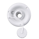 B&B Molders Gravity Water Dish with Vent, White : BBT-713-005-00024
