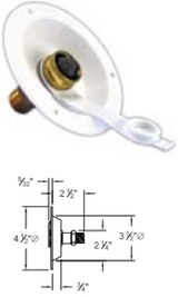 B&B Molders City Water Dish, White : BBT-713-005-00031