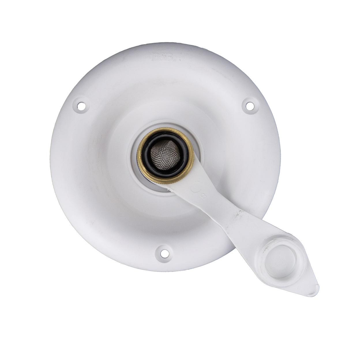 B&B Molders City Water Dish, White : BBT-713-005-00031