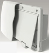 B&B Molders Endura Exhaust Vent, 1-1/2" Flange, Polar White : BBT-713-014-00004