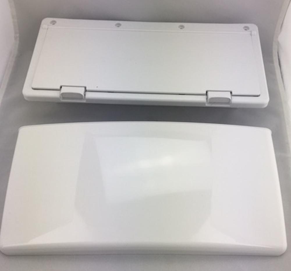 B&B Molders Endura Exhaust Vent, 1-1/2" Flange, Polar White : BBT-713-014-00004