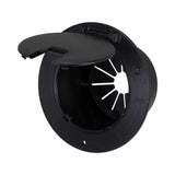 B&B Molders Deluxe Round Electric Cable Hatch with Back, Black : BBT-713-038-00009
