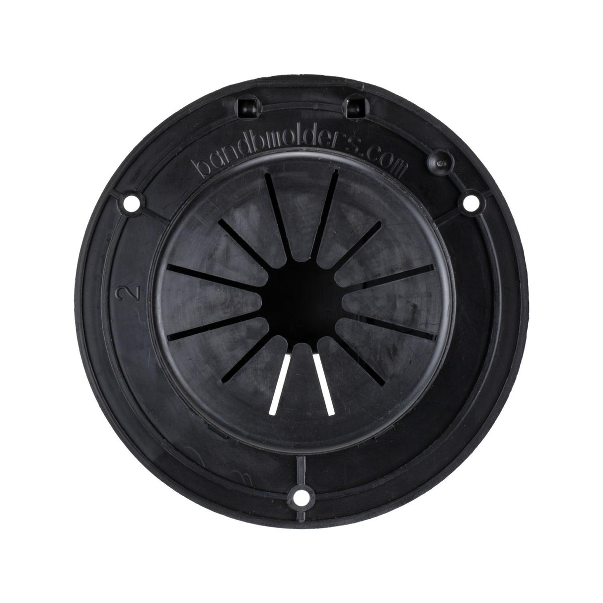 B&B Molders Deluxe Round Electric Cable Hatch with Back, Black : BBT-713-038-00009