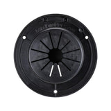 B&B Molders Deluxe Round Electric Cable Hatch with Back, Black : BBT-713-038-00009