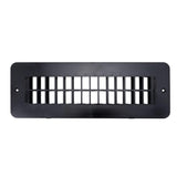 B&B Molders Floor Register, 2" x10", No Damper, Black : BBT-722-017-00001