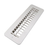 B&B Molders Floor Register, 2" x10", No Damper, Polar White : BBT-722-017-00002