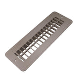 B&B Molders Floor Register, 2" x 10", No Damper, Tan : BBT-722-017-00003