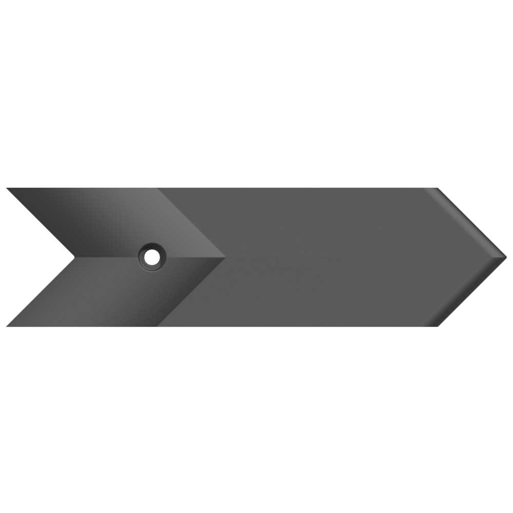 B&B Molders 7" Straight Arrow Slide-Out Extrusion Cover, Black : BBT-722-022-00029