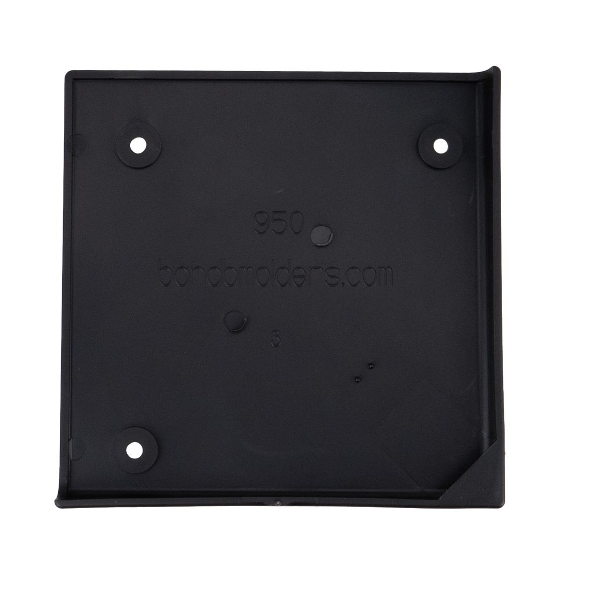 B&B Molders 4-3/4" Square Slide-Out Extrusion Cover, Black : BBT-722-022-00040