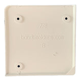 B&B Molders 5-1/8" Square Slide-Out Extrusion Cover, White : BBT-722-022-00060