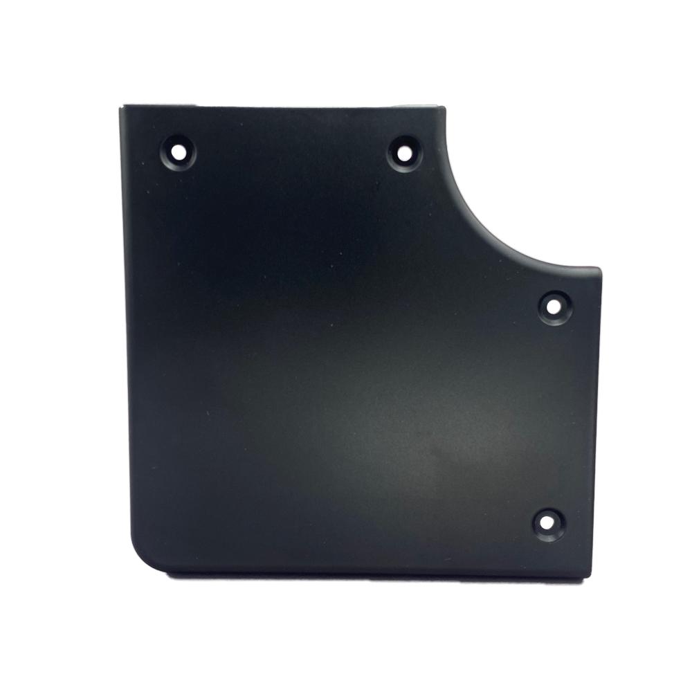 B&B Molders 7" Square with Semi-Circle Cutout, Corner Extrusion Cover, Black : BBT-722-022-00087