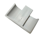B&B Molders 1-1/2" Extrusion End Cap, White : BBT-722-023-00022