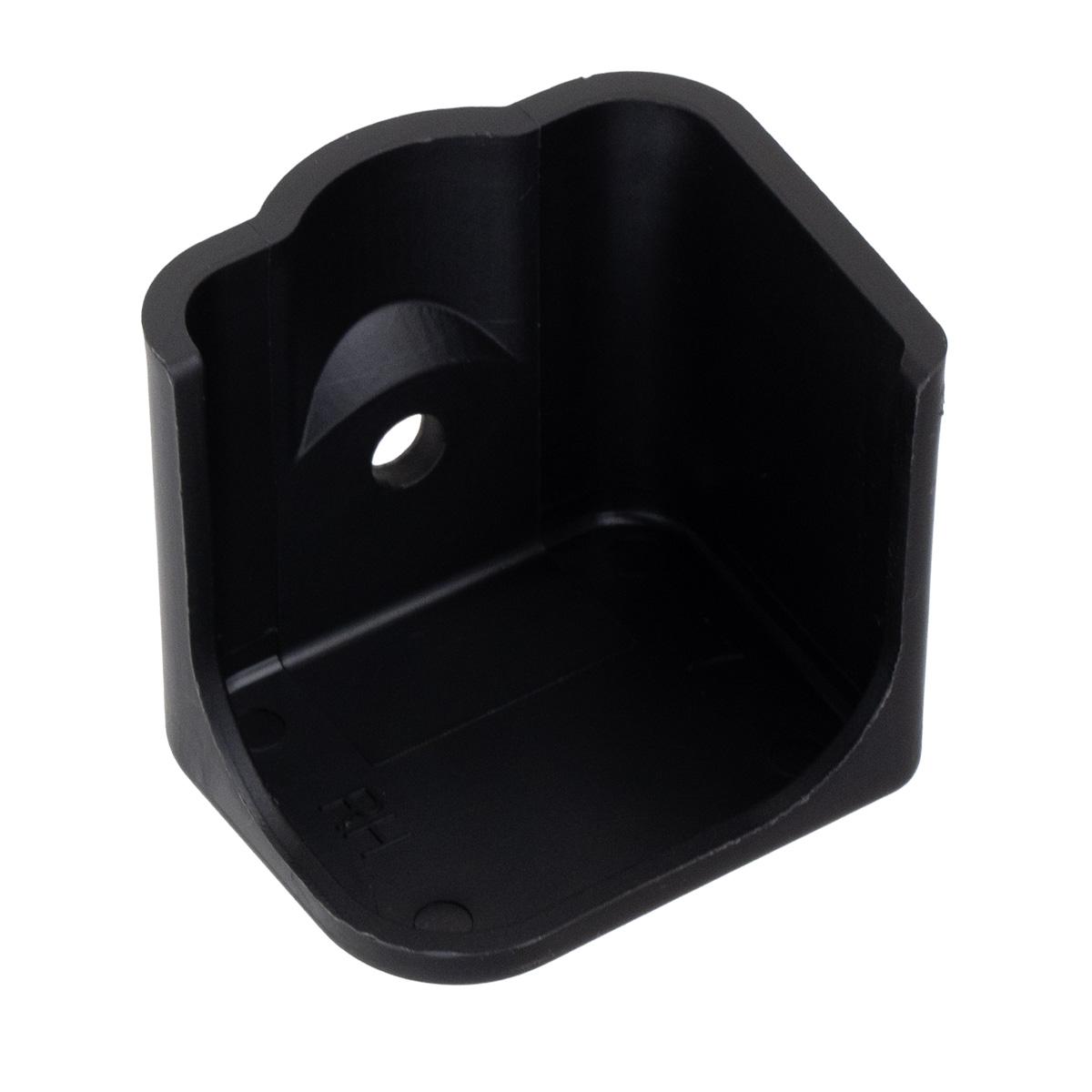 B&B Molders Bottom Right Extrusion End Cap, Black : BBT-722-023-00066