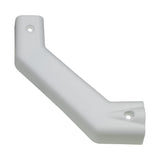 B&B Molders Bottom Left Corner Angled Extrusion Cover, White : BBT-722-023-00074