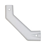 B&B Molders Bottom Left Corner Angled Extrusion Cover, White : BBT-722-023-00074