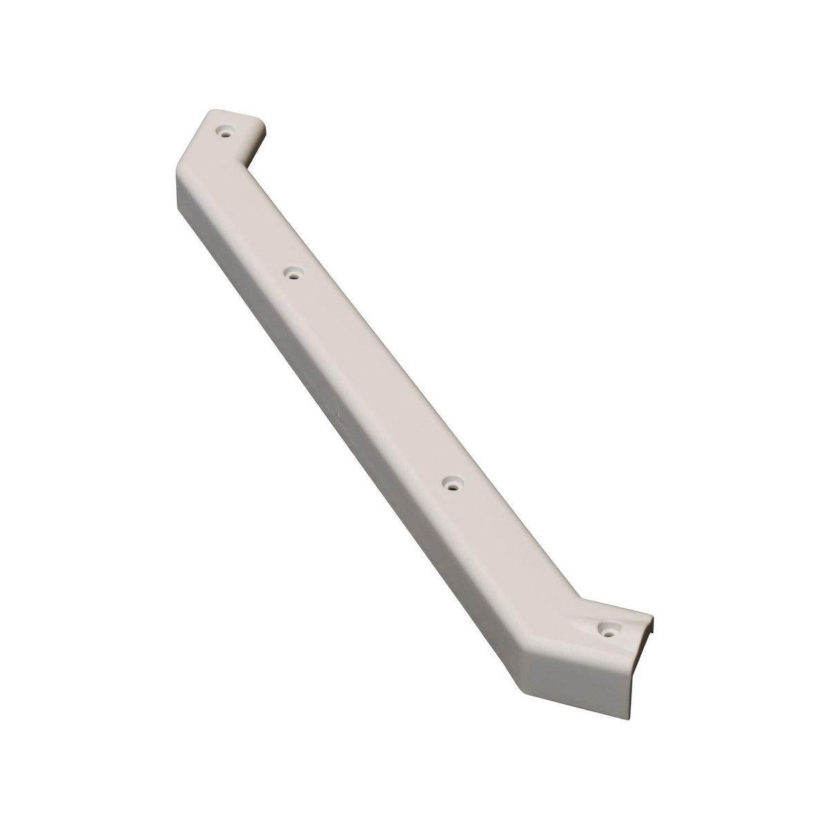 B&B Molders 14" Gooseneck Trim Cover, Left Side, White : BBT-722-023-00083