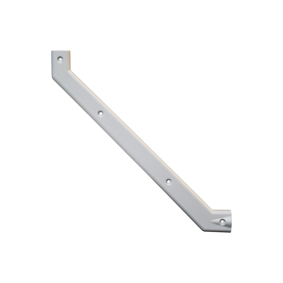 B&B Molders 14" Gooseneck Trim Cover, Left Side, White : BBT-722-023-00083