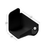 B&B Molders Short Right Rain Gutter Spout, Black : BBT-722-024-00008