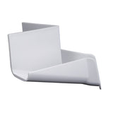 B&B Molder Short Corner Rain Gutter Spout W/Out Top, Polar White : BBT-722-024-00023