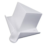 B&B Molders Tall Corner Rain Gutter Spouts, Polar White : BBT-722-024-00024