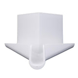 B&B Molders Tall Corner Rain Gutter Spouts, Polar White : BBT-722-024-00024