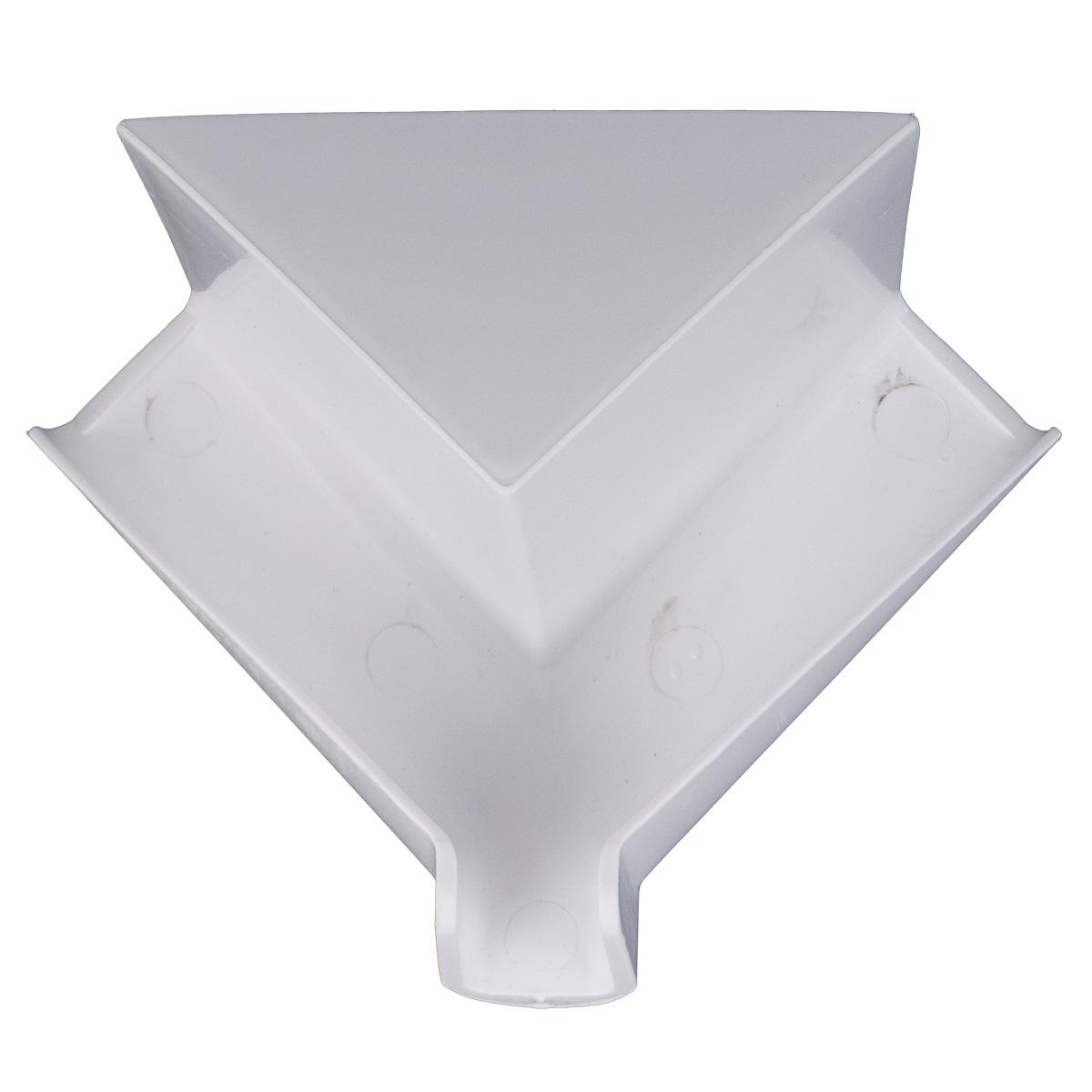B&B Molders Tall Corner Rain Gutter Spouts, Polar White : BBT-722-024-00024