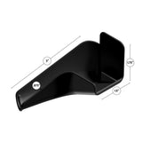 B&B Molders Medium Left Rain Gutter Spout, Black : BBT-722-024-00026