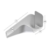 B&B Molders Medium Left Rain Gutter Spout, Polar White : BBT-722-024-00027