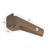 B&B Molders Extended Right Rain Gutter Spout, Tan : BBT-722-024-00034