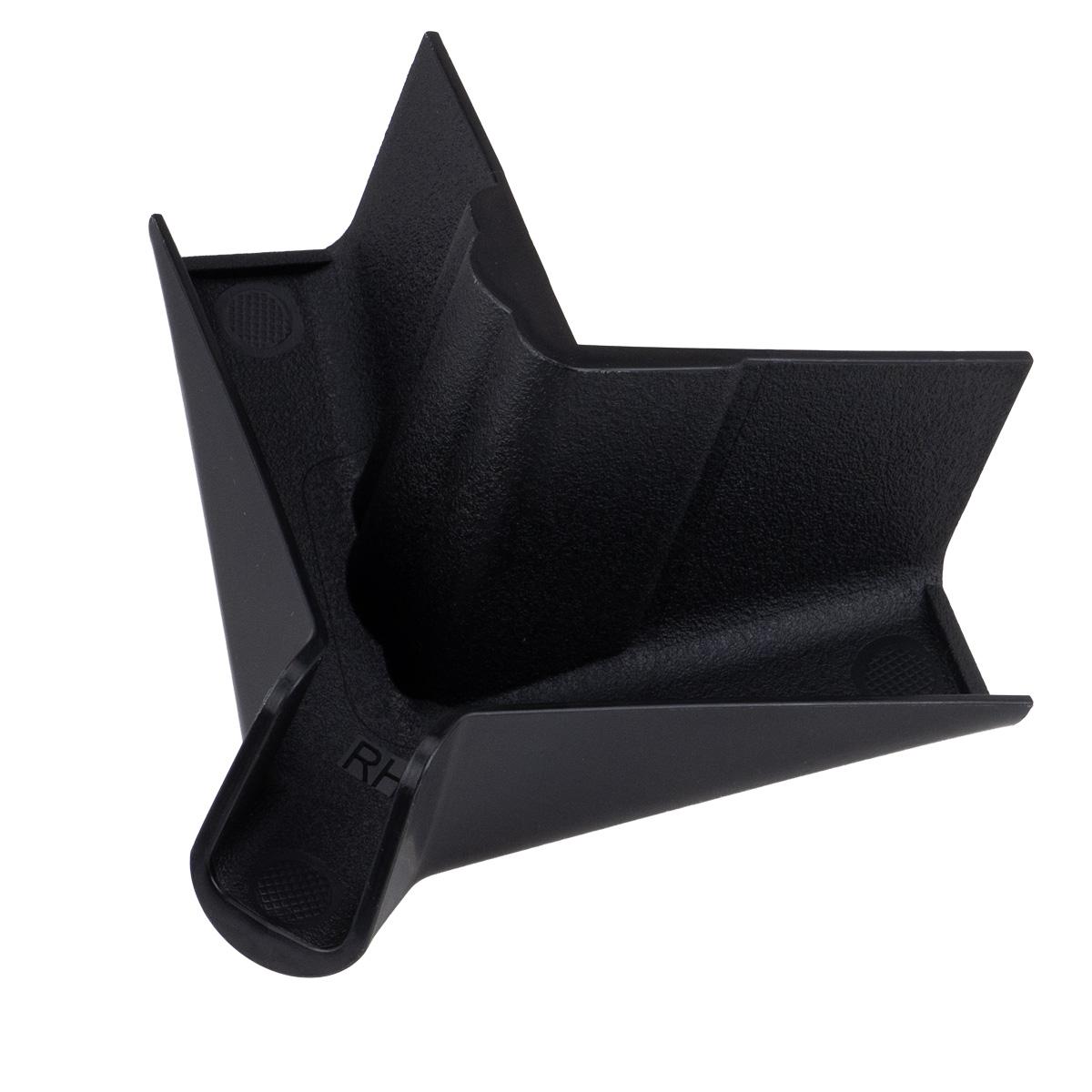 B&B Molders Right Corner Gutter Spout for RVs and Travel Trailers, Black : BBT-722-024-00051