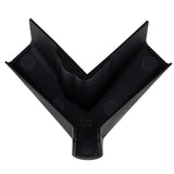 B&B Molders Right Corner Gutter Spout for RVs and Travel Trailers, Black : BBT-722-024-00051